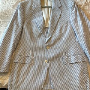 Brooks Brothers USA Seersucker Blazer Sports Coat